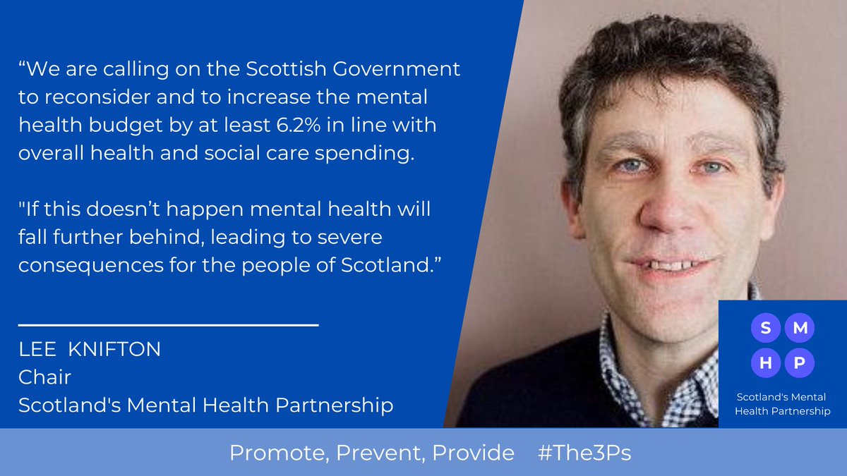 We support Scotland’s Mental Health Partnership in asking the Scottish Government to reconsider its decision to freeze the Mental Health Services budget. We call for an increase of at least 6.2%, in line with overall health and social care spending.

smhp.scot/post/partnersh…