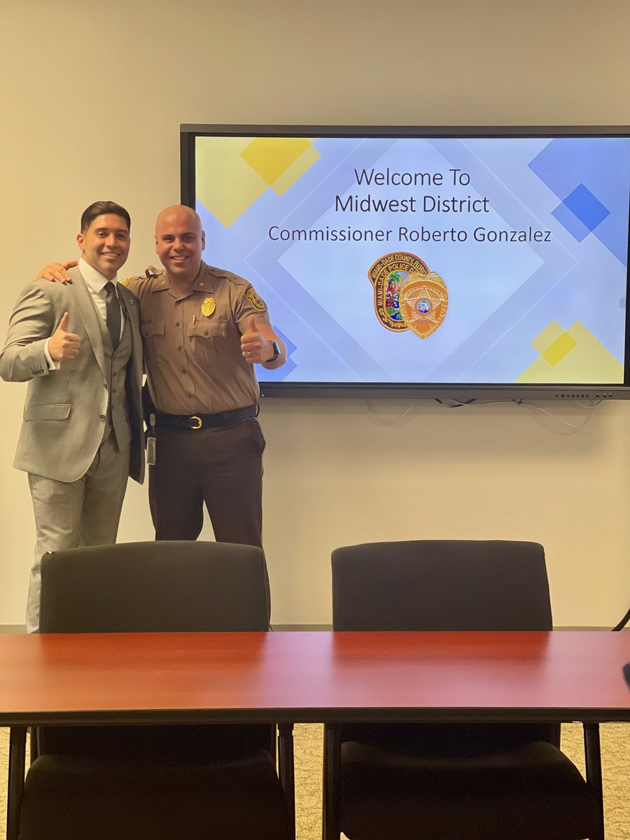 MiamiDade Police on Twitter "Thank you, Commissioner RobJGonzalezFL