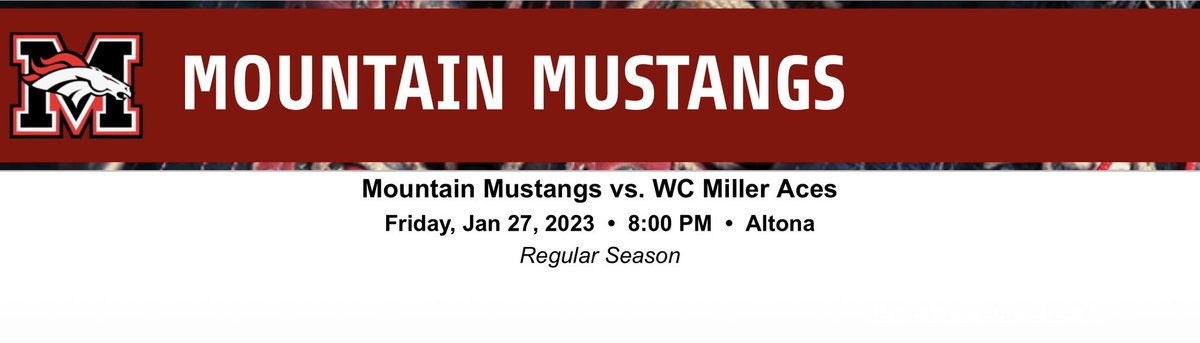 Mustangs Game Day! They head to Altona tonight to take on the Miller Aces. Puck drop 8 pm