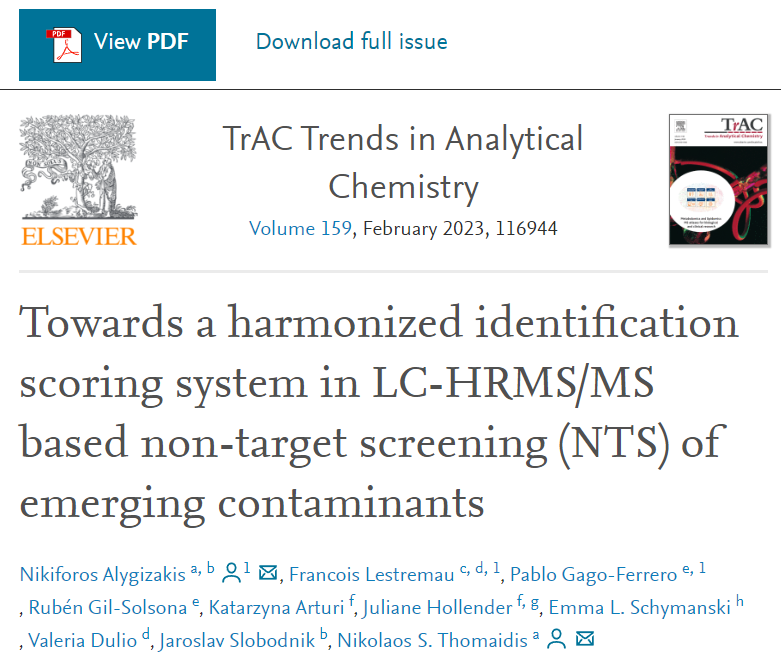 I believe that this is a huge step for bringing #NTS closer to regulation. A #machinelearning based identification point scoring system, which allows automation, reproducibility and transparency in confidence communication.

Link: authors.elsevier.com/a/1gUsSblXcxnJy

#NTA #nontarget #masspec