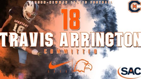 I am beyond excited to announce my offer and commitment to <a href="/cnfootball/">Carson-Newman Football</a> huge shoutout to <a href="/CoachAGoss/">Antonio Goss</a> and <a href="/coachJZimmerman/">Justin Zimmerman</a> for making this happen! #talonsup🟧🟦#AGTG 
<a href="/wcsSHS_Recruit/">Coach Burnham</a> 
<a href="/Smokeyorange/">Eric Hill</a> 
<a href="/coach_bcoleman/">Brian Coleman</a> 
<a href="/Mike_Clowney/">Mike Clowney</a> 
<a href="/wcsSHSAthletics/">Summit Spartans Athletics (TN)</a> 
<a href="/_SummitFootball/">Summit Spartans</a> 
<a href="/barringtonb16/">Barry Brown</a>