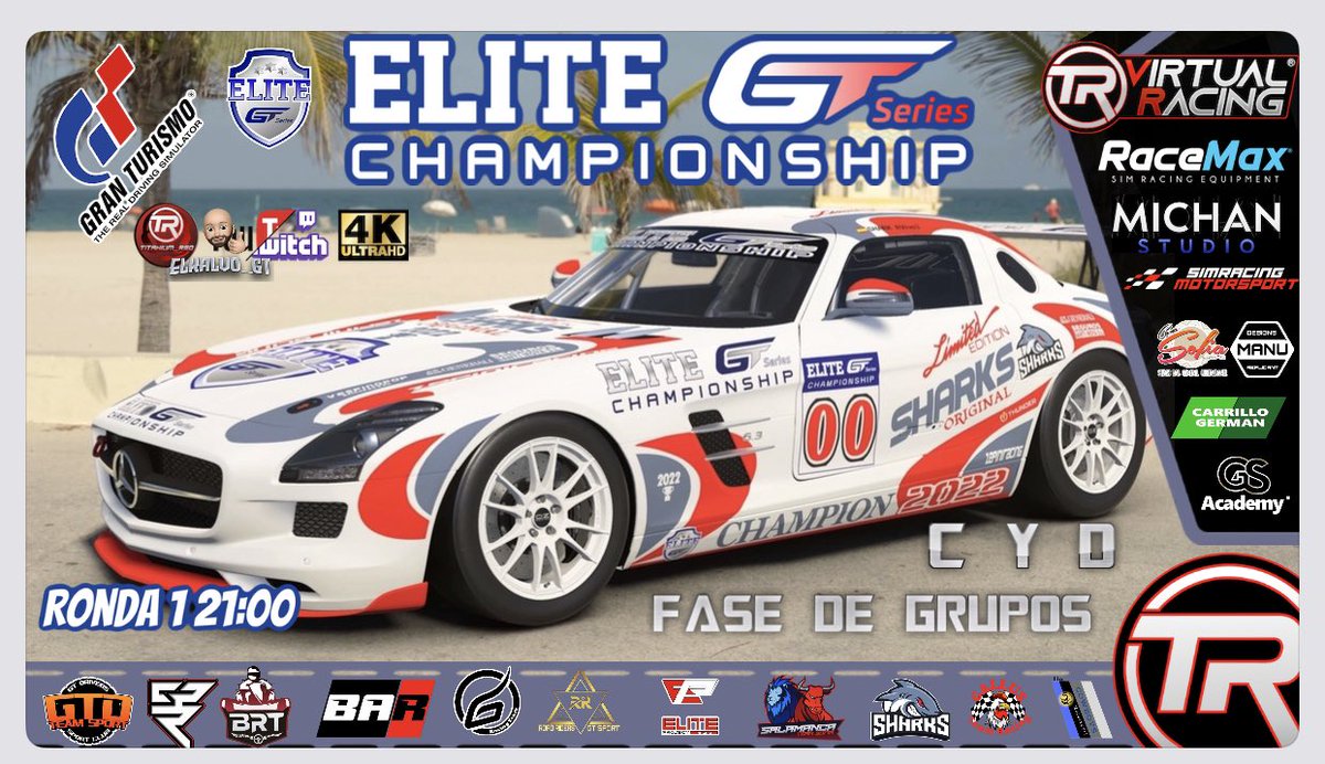 Y el campeón vuelve de sus vacaciones en la <a href="/EliteGTSeries/">EliteGTSeriesChampionship</a>  de <a href="/TRVirtualRacing/">Titanium Red Virtual Racing</a> . 📣VIERNES de carreras 📺 21: 00H doble directo con las mejores escuderías de España 🇪🇸 twitch.tv/titanium__red día de locos con la fase de grupos C y D en Monza. Enhorabuena al diseño <a href="/rvevo3/">Rvevo3_</a>