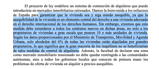 LA_PAH's tweet photo. El mandato de @adequatehousing y @srpoverty son claros--> Aprobar una #leyvivienda que ponga freno a los desahucios, que se de alternativa habitacional a familias vulnerables y regule los precios de alquiler  💪
Leer informe --> https://t.co/B9qCRkEwp5 https://t.co/S12cwKBiel