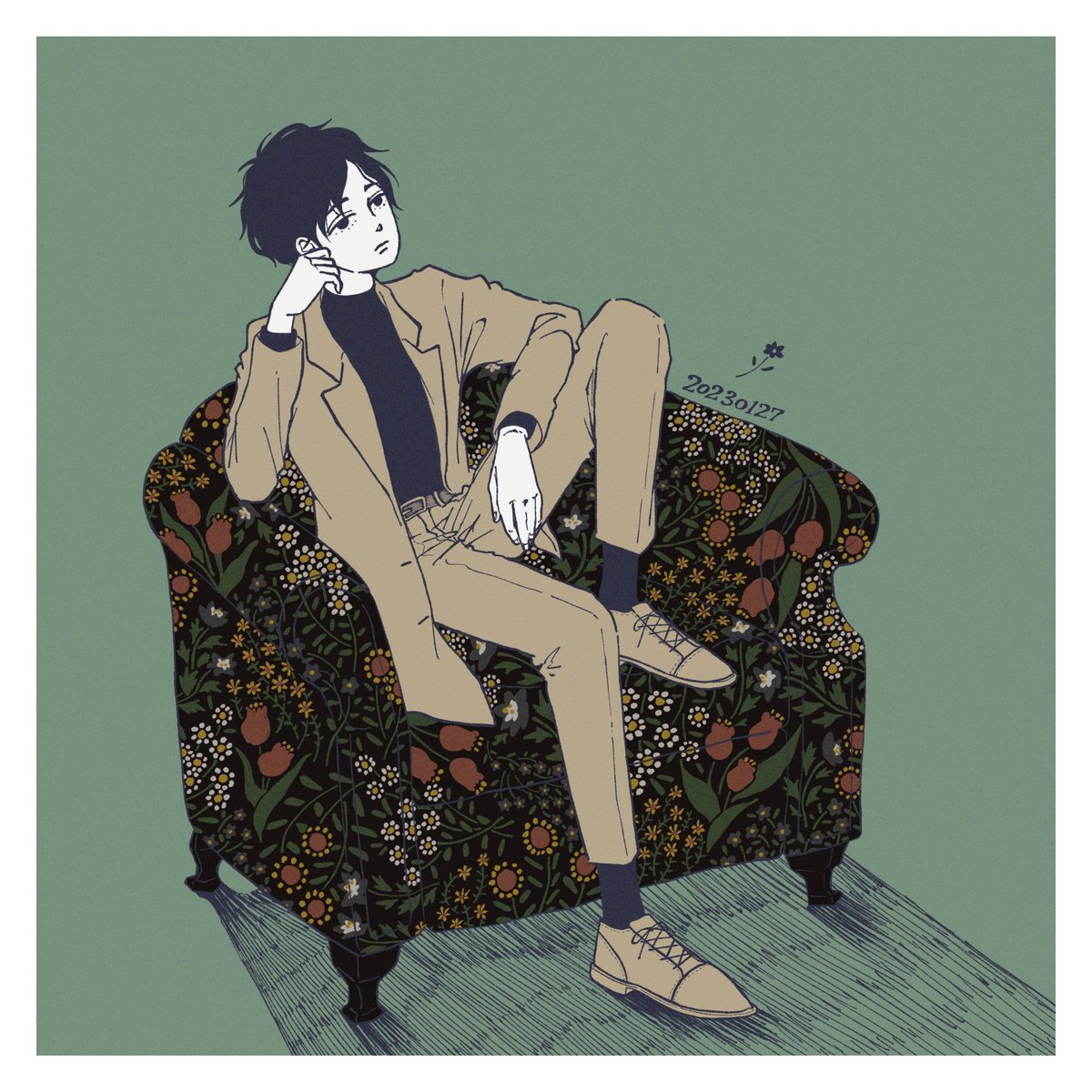 柄がとにかく描きたかった〜

#sofa #flowerpattern #suits

#illust #illustration #digitalart #illustration #drawing #digitalart #일러스트 #イラスト #絵 #paint #instaart #artwork #artgram