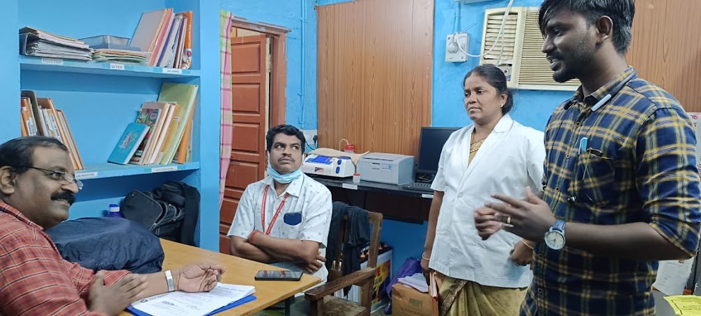 icmr_nie's tweet photo. 🧵
39/42
November 2022 – Villupuram - Mr Daniel interacting with newly joined STS about TN KET
#TNKET #FieldVisits #SupportiveSupervision https://t.co/8aVr3LkaV4