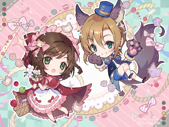 赤ずきんテーマのみくと李衣菜#デレステ#前川みく #多田李衣菜 