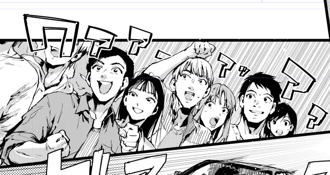 くしゃみをすると痛いくらいには筋肉痛モブは意外と描いていて楽しいです。寒いので皆様ご自愛ください!#モブ#ライドオン! 