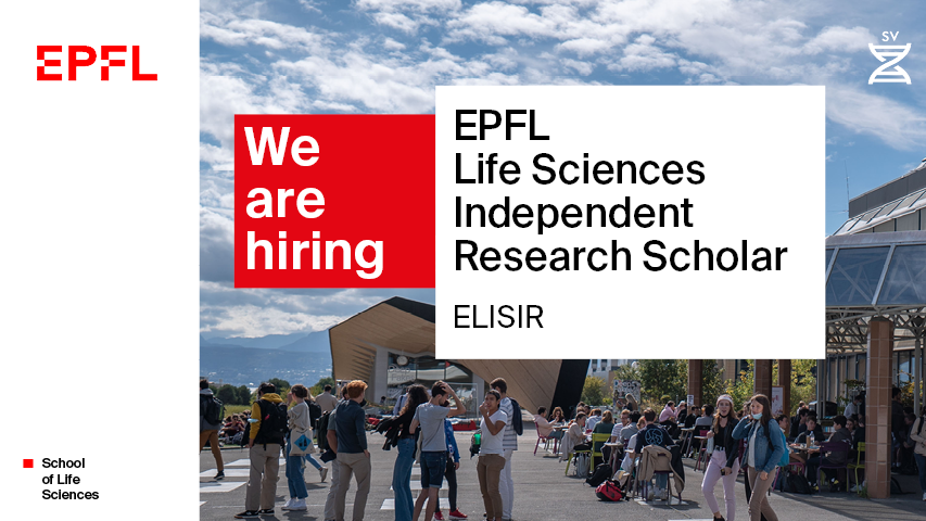 🚨Hiring alert for a new #ELISIR scholar 🚨
From outstanding #PhD straight to independent #GroupLeader in Lausanne, Switzerland! Conduct research in #LifeSciences - 2023 call prioritizes  theoretical and computational biology 
Nominations + applications 👉go.epfl.ch/ELISIR