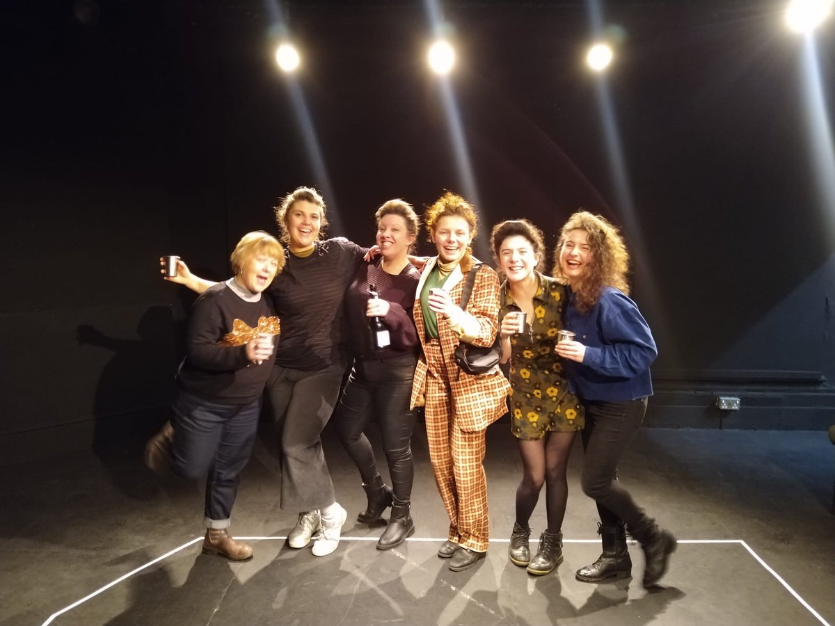 FTPeacock's tweet photo. We're very excited to get this marvellous lot back in @LandUTheatre tomorrow, with the show opening on Tuesday. And as it's payday what better way than booking tickets for #LaMaupin and getting to see our quadruple Offie nominated folk punk musical, TREAT YO'SELF!!! https://t.co/qZJOIvKNWL