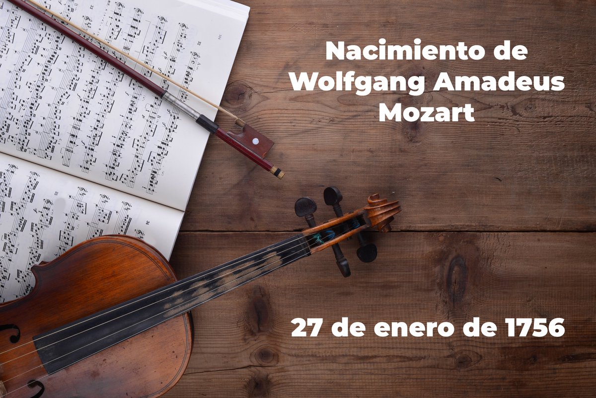 🎼ORQUESTA CIUDAD DE ALMERÍA🎼

✨Hoy es el día del nacimiento del gran Mozart. Y nos quedamos con esta frase: 
"Es un error pensar que la práctica de mi arte se ha vuelto fácil para mí. Le aseguro, querido amigo, nadie estudia tanto como yo".