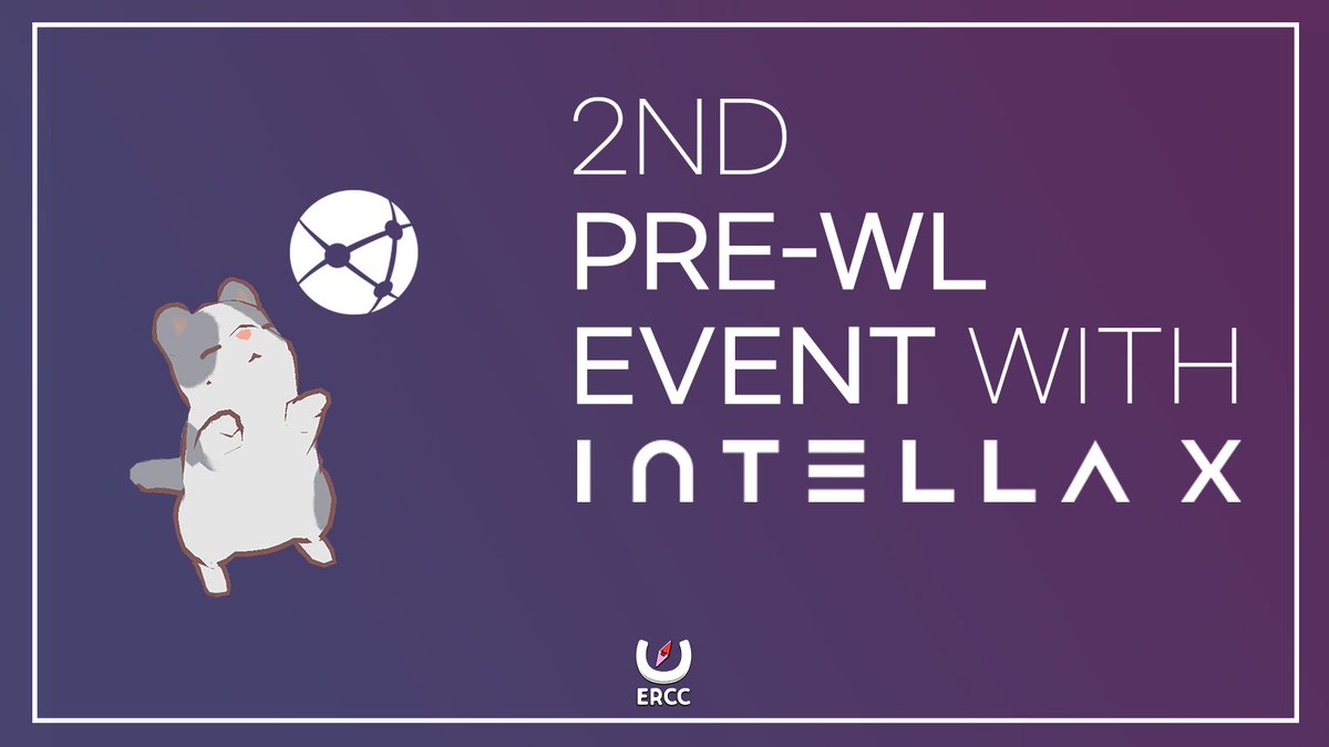 ERCCnft's tweet photo. [Pre-WL Event Round 2!]
 
Sho many Hoomanz participated in the previous pre-WL event!🙀so catz give more chancez to hoomans!🐱 (1/28~2/5)

1.Follow @ERCCnft and @TeamIntella! 💜
2. Like, RT &amp; Tag 3 fwens! 😺
3. 5 WL Spawts to 5 hoomans!💜 

💜Winner Ameownced 2/6 01:00 UTC!💜 https://t.co/T5DMZcipLP