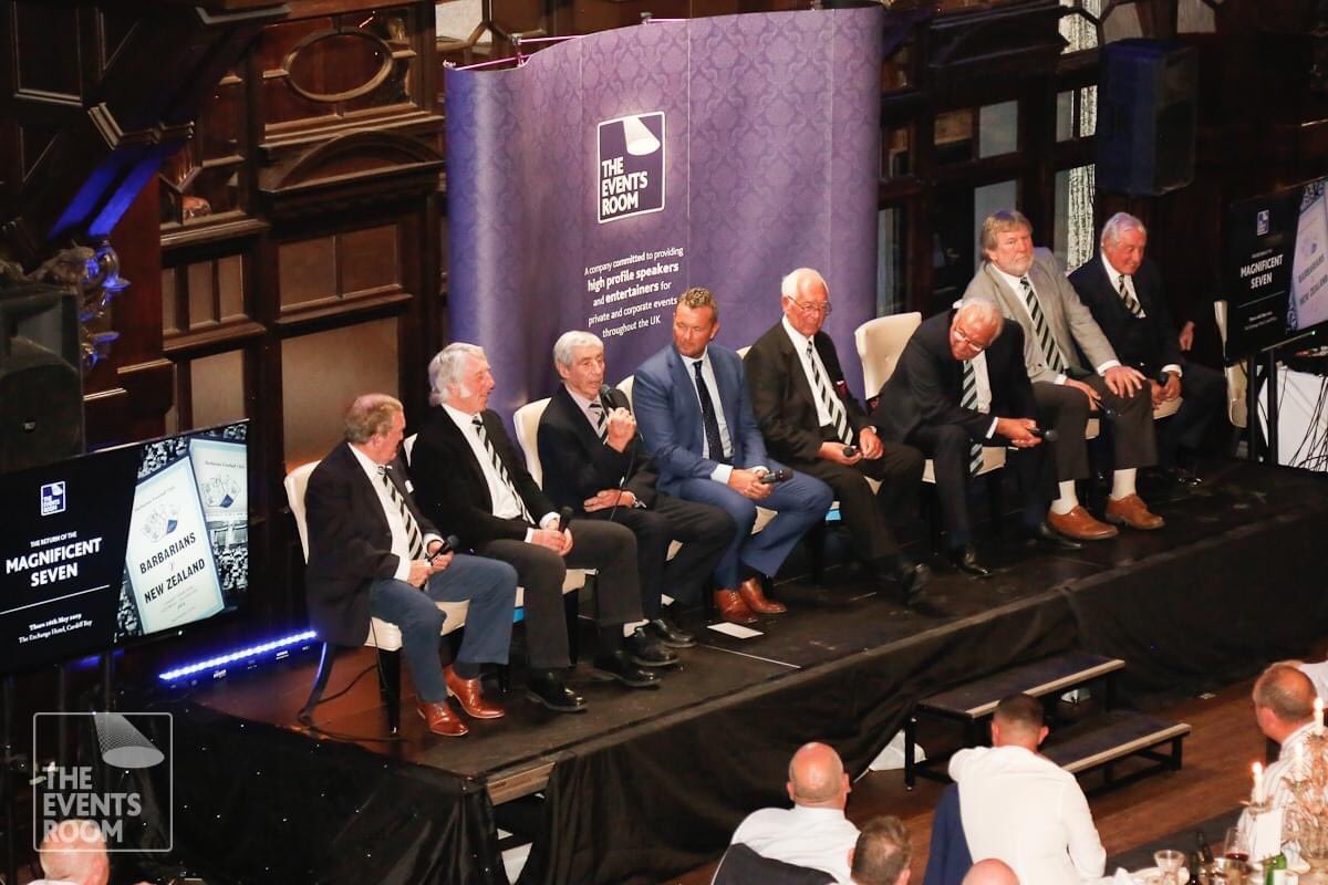 TheEventsRoom's tweet photo. 50 Years ago - 27th January, 1973 ‘That Try’ was scored by Sir Gareth Edwards. We held a ‘Return of the Magnificent 7’ dinner @Coal_Exchange on 16th May, 2019. We share our memories of that incredible evening. #thattry https://t.co/PQQQh7CFma