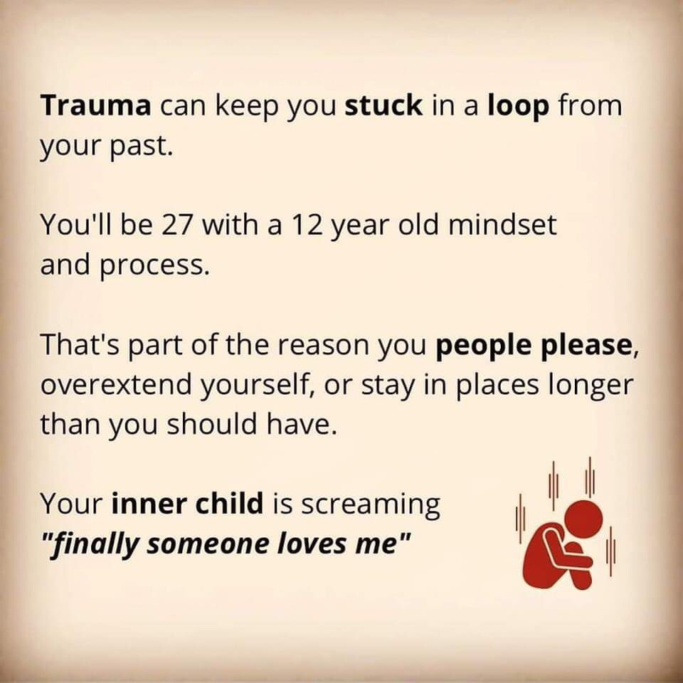 RhiaCrewe's tweet photo. 💜 Absolutely right!
Dissociated and stuck in child mode! Trauma causes so much chaos to a developing brain. 💜
#trauma #traumastuck #traumarecovery #traumahealing #dissociated #cptsd #stuckintime https://t.co/hnBO0qyI5l