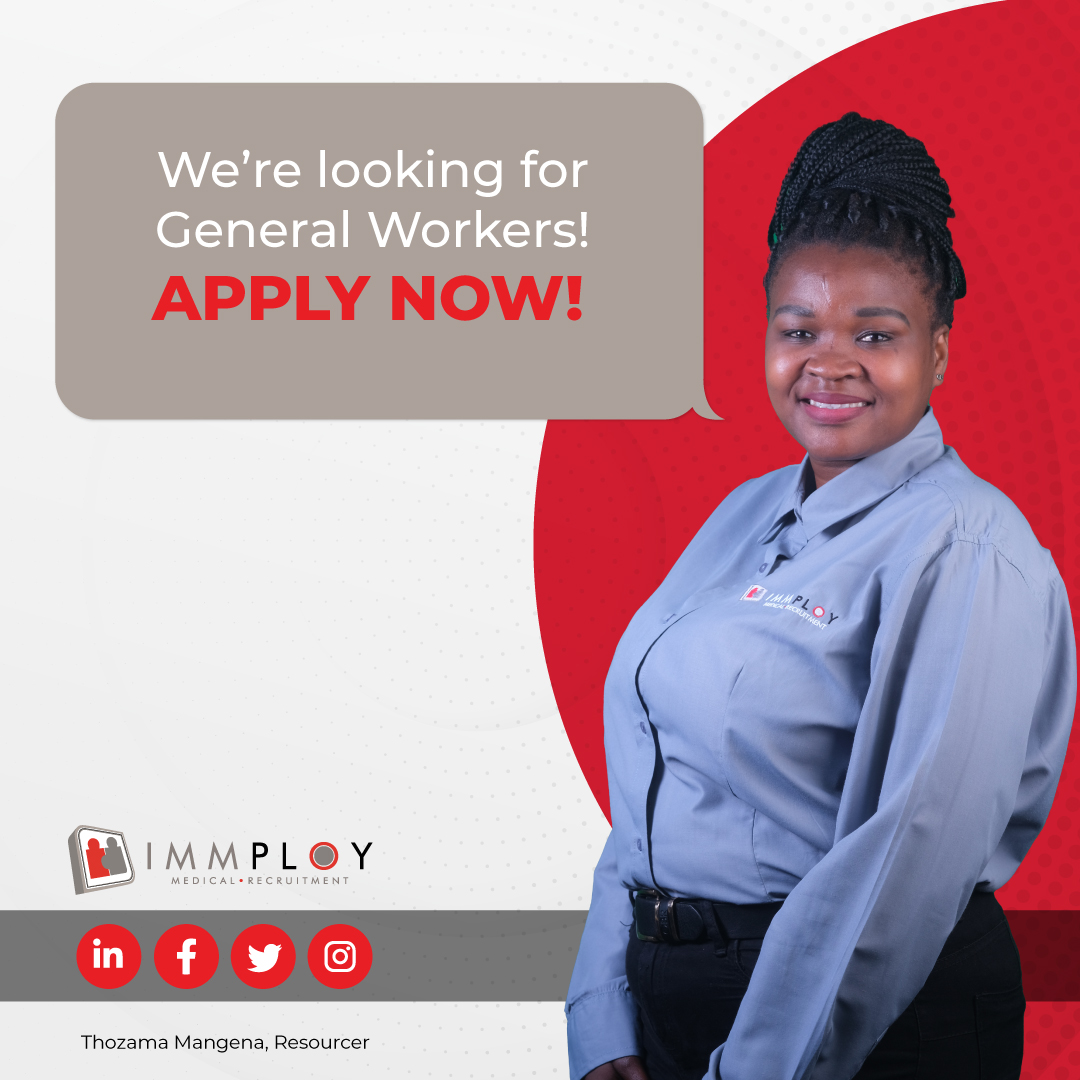 Immploy's tweet image. Attention all job seekers! @ImmployMedical is currently seeking hardworking and dedicated individuals for various purple-collar positions in the healthcare industry. Matric certificate and clear criminal record required. 

Apply today and grow your career with us! 

#Immploy