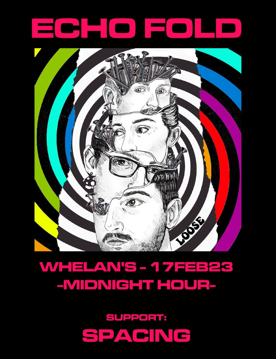 Very excited to be supporting my good friends <a href="/echo_fold/">Echo Fold</a> in <a href="/whelanslive/">Whelan's</a> next month❤️