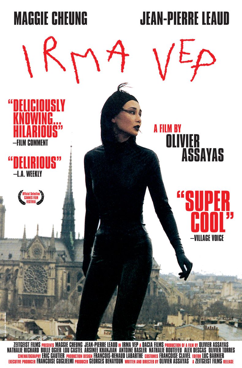 #ComingUpOnTCM 

IRMA VEP (1996) #MaggieCheung #JeanPierreLeaud #NathalieRichard
Dir.: #OlivierAssayas 11:00 PM PT

Maggie Cheung is hired to star in a French remake of the 1915 film #LesVampires.

1h 36m | Comedy | TV-PG

#TCM #TCMParty #FrenchCinema