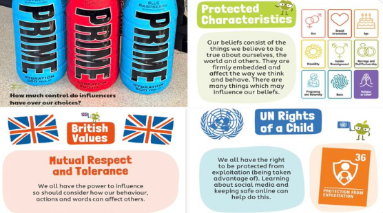 GrangeValley1's tweet photo. The BIG Question we have been discussing this week from @HelpPicture asked: ‘How much control do influencers have over our choices?’🤔🧠💭🇬🇧 I loved listening to Year 5's responses to this! #Reflection #MutualRespect #Tolerance #BritishValues #Discussion #Rightsofachild #UN https://t.co/AuKvbk2voP