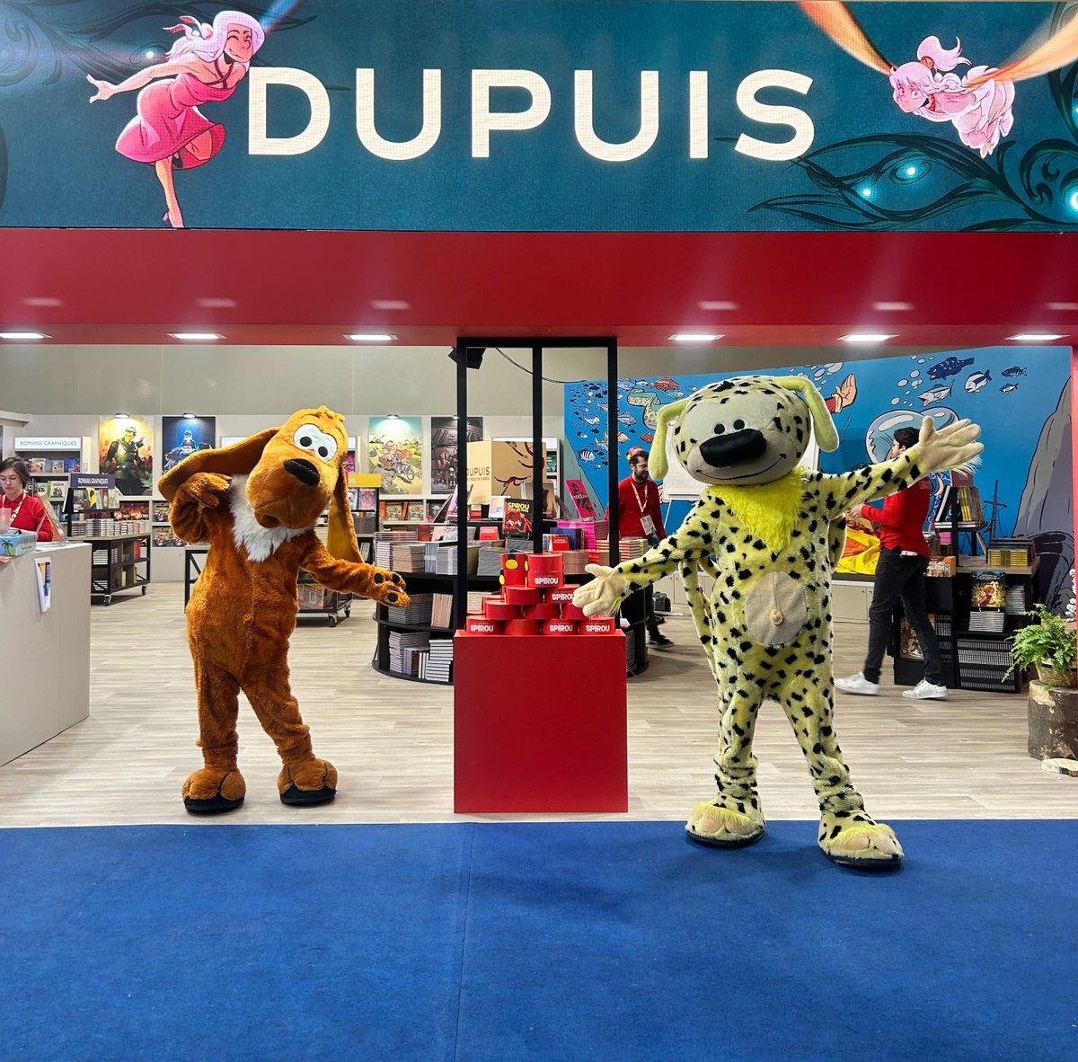 🤩Ce week-end nos mascottes sont présentes au Festival International de la bande dessinée d'Angoulème ! 📚 Qui vient nous rendre visite ? 😉