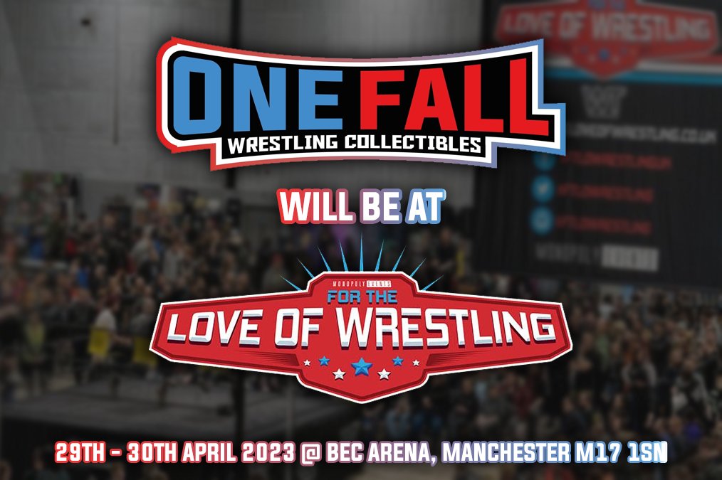 OneFall_LTD's tweet image. One Fall is proud to announce that @ftlowrestling is #Schedueledforonefall! Can't wait to see you there. We've got some extra special items coming with us including US #exclusives, signed figures and much more! Come check out the UK's new home of wrestling collectibles at #FTLOW