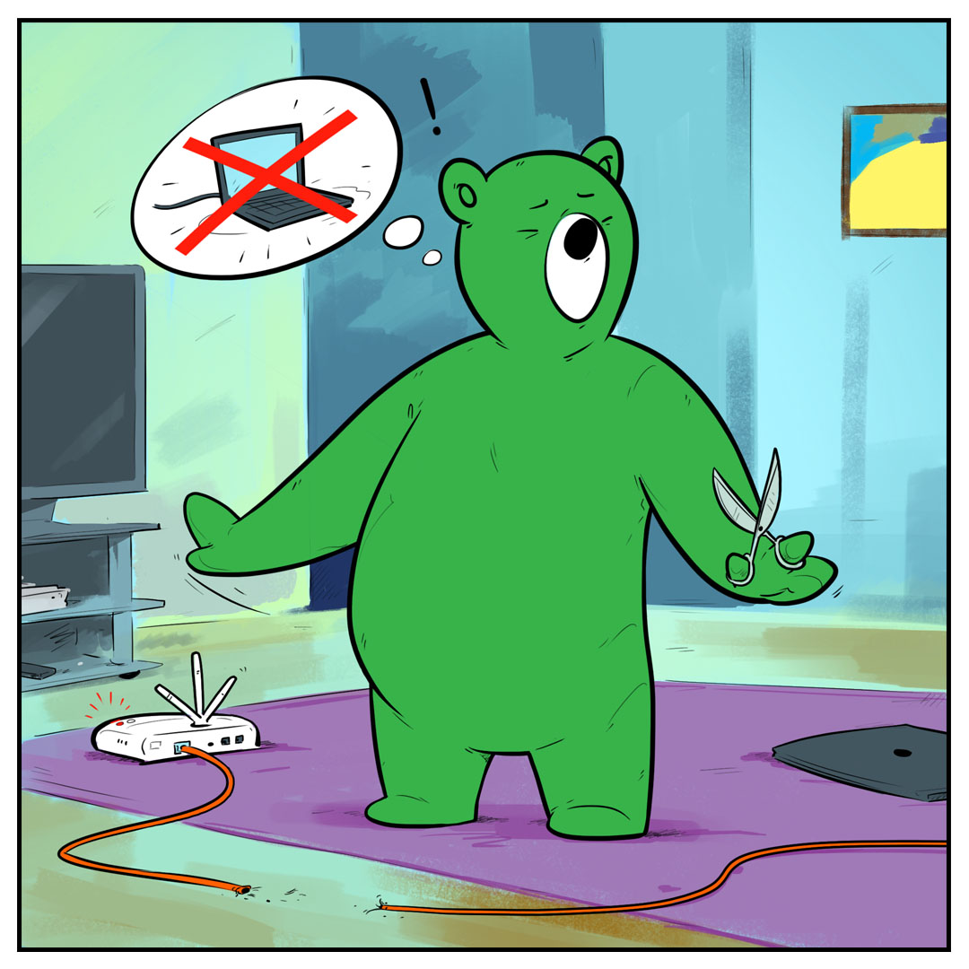 kaspersky's tweet photo. Celebrating Russian World Day WITHOUT Internet โ
Midori has cut off his WiFi - Will you take a day off?๐
Show us what are you doing to celebrate today ๐
#WorldDayWithoutWiFi #DayWithoutWiFi #WithoutWiFi https://t.co/CjSAaqXDt9