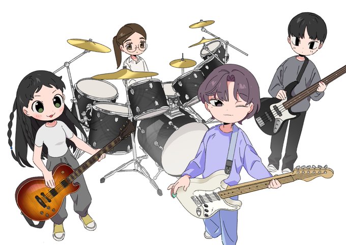 「ドラム ギター」のTwitter画像/イラスト(新着)