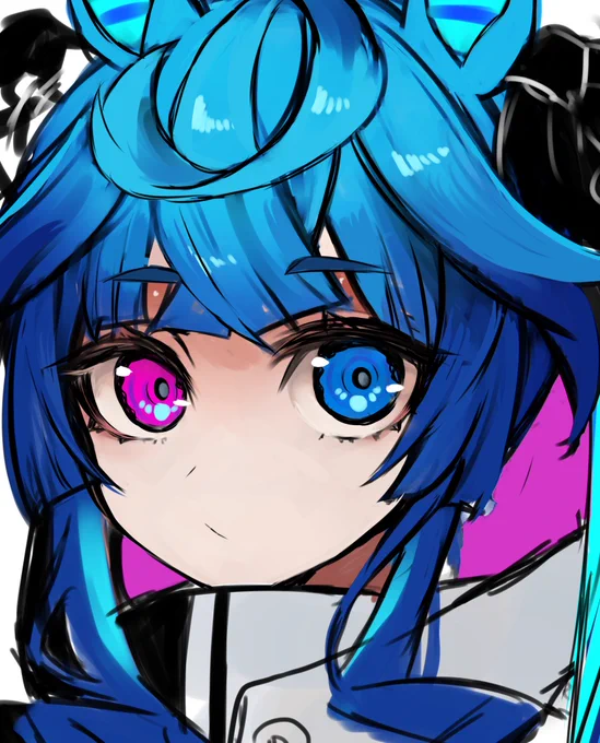 描きかけの方が雰囲気いい感じする 