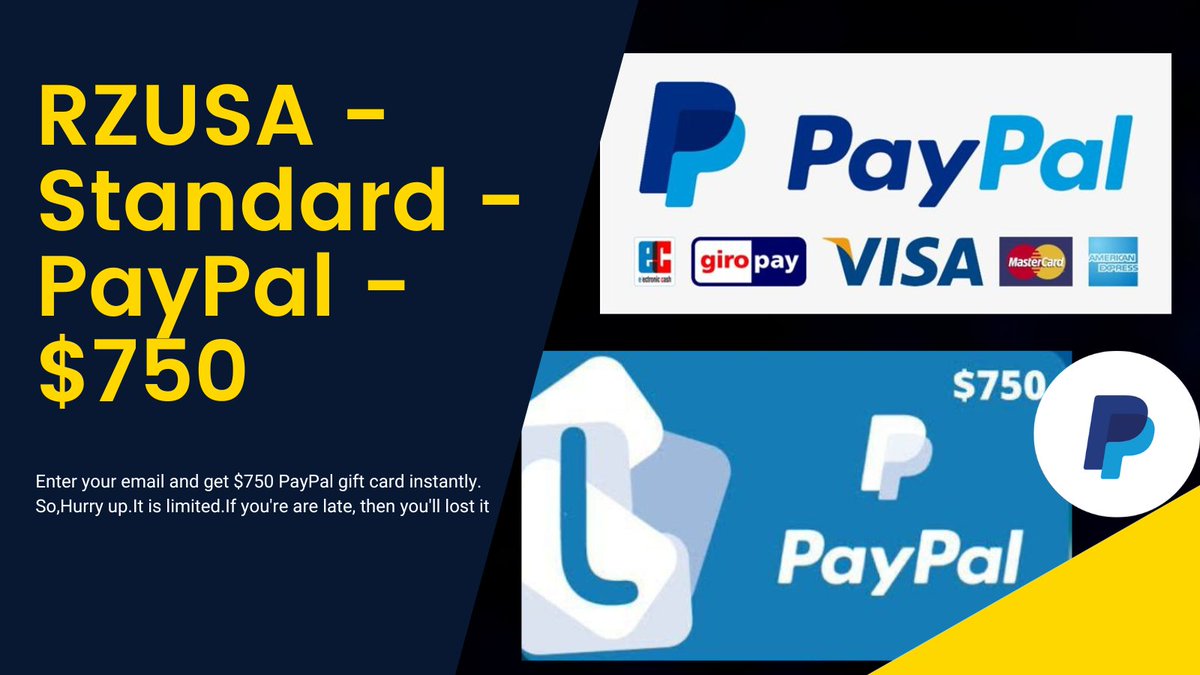 Amitkhann165's tweet photo. If you sign up now, you will get a $750 PayPal Gift Card instantly. Limited time offer. Don't be late. If you forget to sign up, you will miss the opportunity.

Sign Up Now : https://t.co/G5FifgYTxu https://t.co/AtkBcbOO8Y