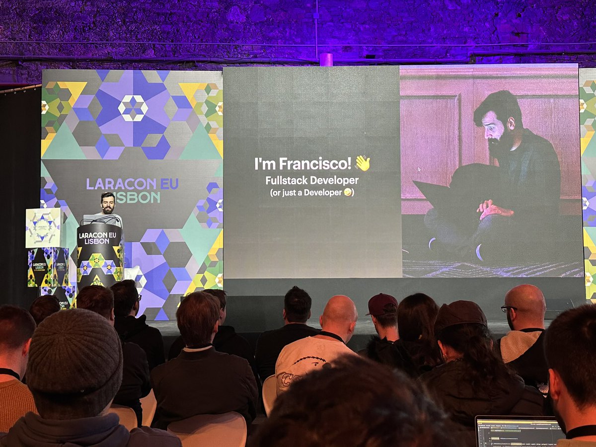 joaoffm's tweet photo. Next we have @xiCO2k talking about #Termwind on @LaraconEU #LaraconEU https://t.co/G8yzJicCu4