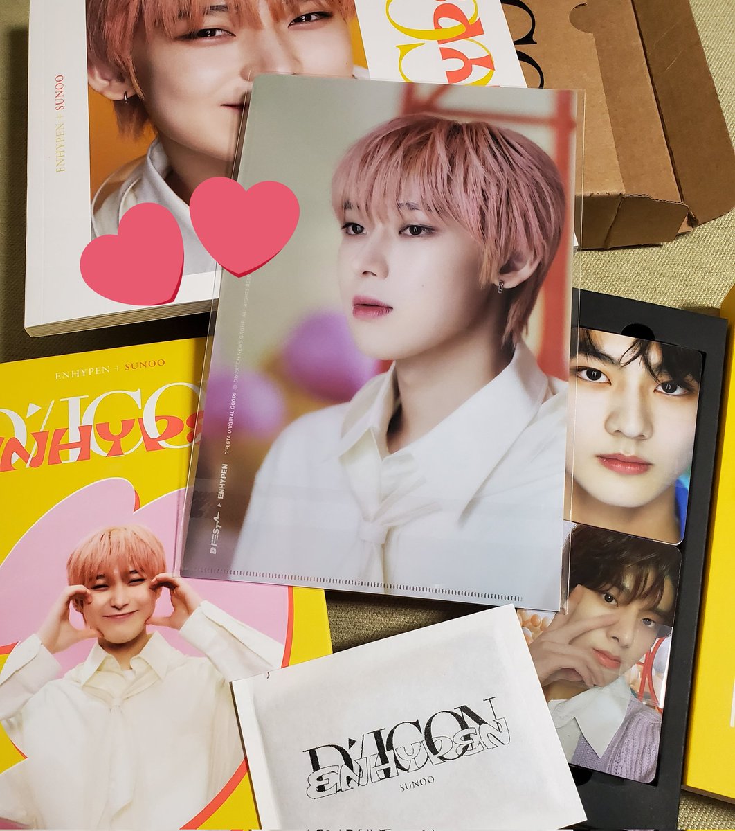 1130_u_u_uta_'s tweet photo. やっと届いたよ~❤️
可愛い🥺❤️
#DICON #DFESTA #MINIEDITION
#SUNOO https://t.co/VD1ajaqNLO