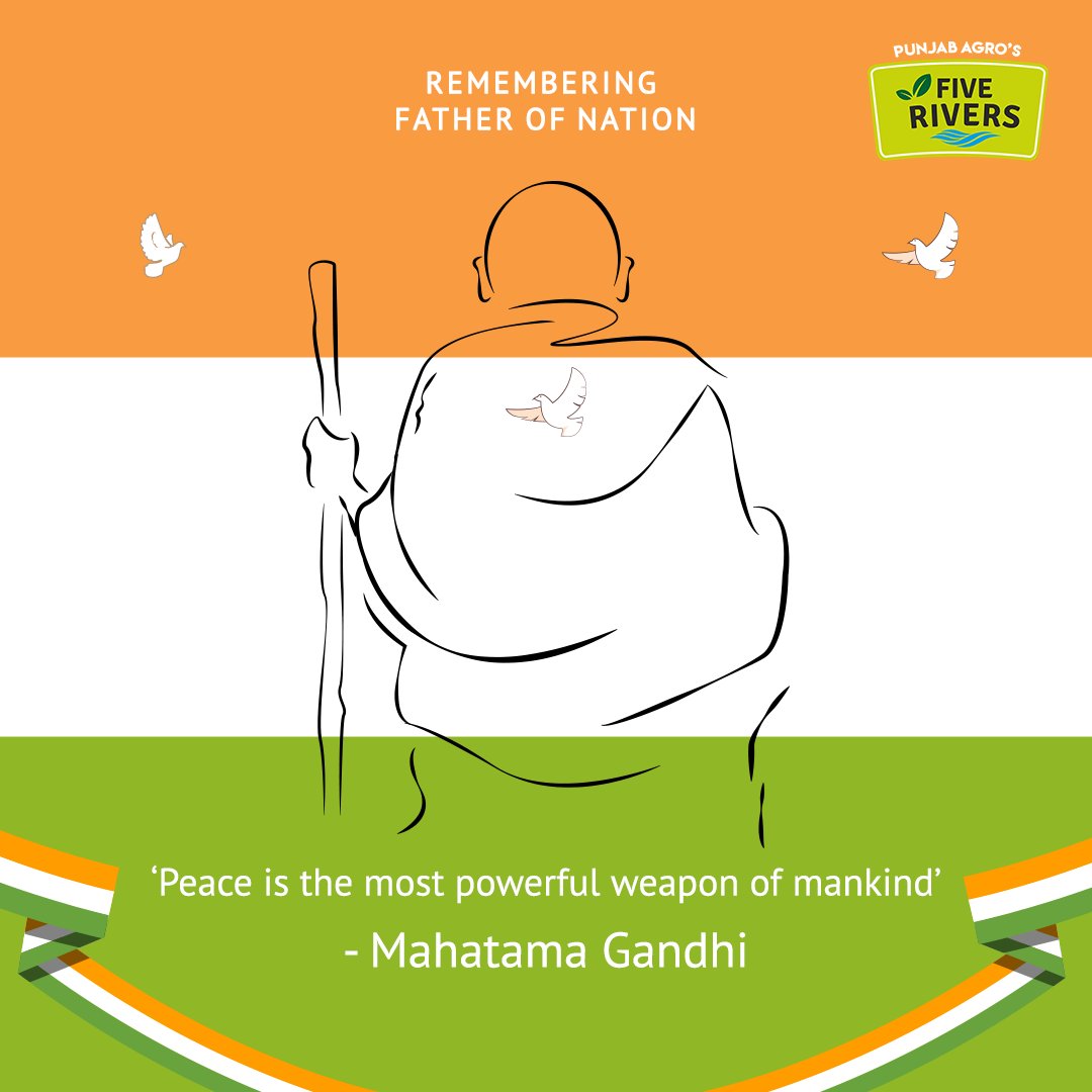 FiveRiversPB's tweet photo. Five Rivers pays its humble homage to the Father of the Nation - Mahatma Gandhi on his death anniversary.
#fiverivers #punjabagro #mahatmagandhi #martyrday #martyrdom #organicproducts #farmers #organicfarming #certifiedorganic #organicfoodindia #organicfoodtricity https://t.co/5ydnJ2CZRA