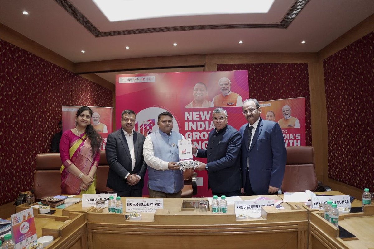 InvestInUp's tweet photo. Mr. Deep Narayan Sharma,Chief Managing Director,Biozenta Group of Companies, expressed his admiration towards the investor-friendly initiatives of the @UPGovt, at the #UPGIS23 Chandigarh Roadshow. Praising UP's infrastructure, he desires to set up a Pharma Park near Varanasi. https://t.co/kLSmodg5Ah
