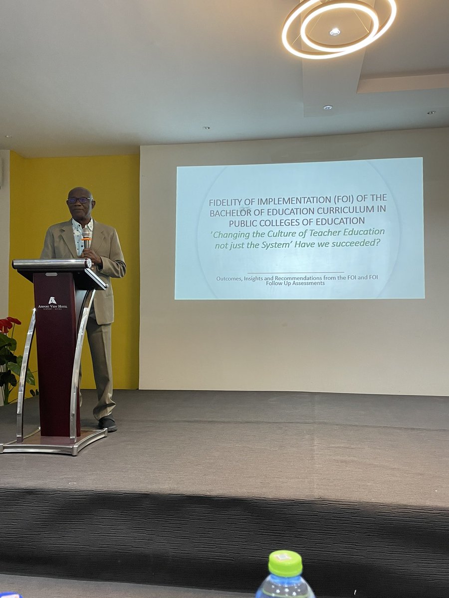 beanoblerogers's tweet photo. Why undertake a Fidelity of Implementation Assessment? Prof. Jophus Anamuah Mensa explains! #ttel #GTEC #tinyep https://t.co/p2dgJxxkj5