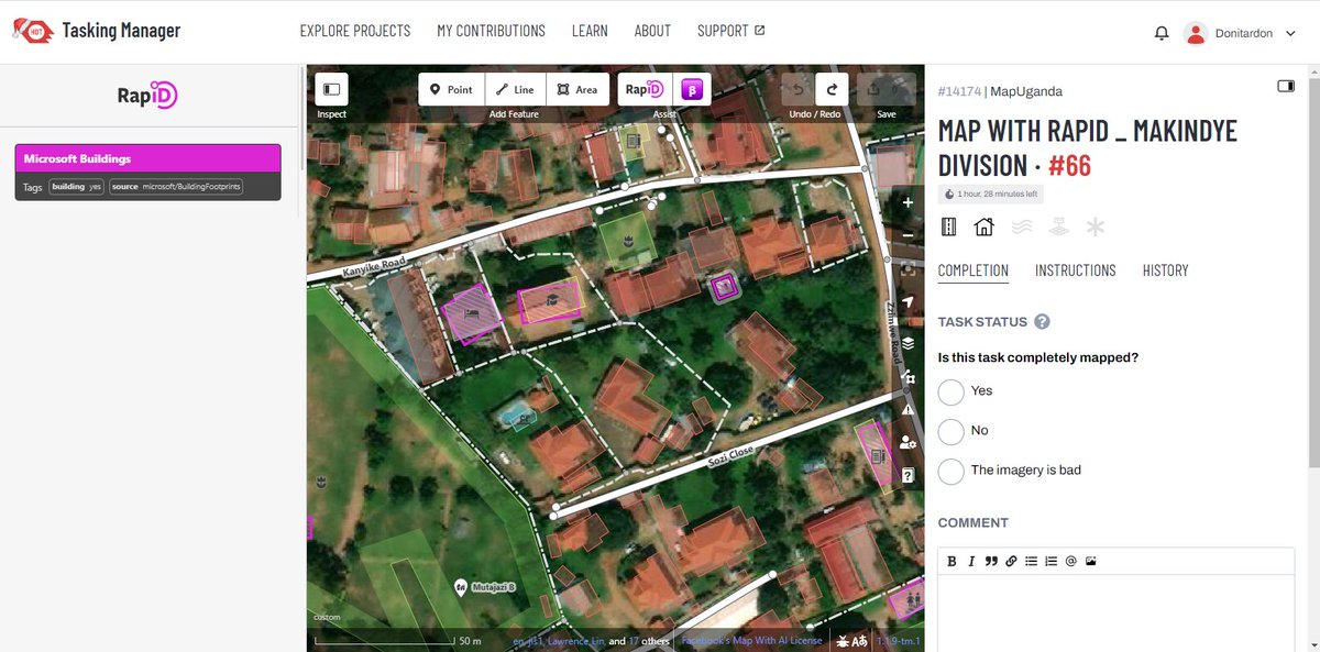 osmuganda's tweet photo. @osmuganda team and volunteers training on how to #MapWithAI tools to efficiently add more features to the openStreetMap platform, this session was led by @micheal_kaluba
#OpenStreetMap #AI #Map https://t.co/JtlnBNqBZd
