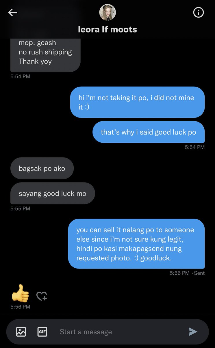 patbingseoul's tweet photo. ‼️ awareness/exposing tweet: do not transact with @le0rq_ ‼️

1. i did not mine the pc at all but OP sent an oc already. i only asked for photo proof HAHA
2. OP does not want to send the photo proof i requested

see photos for full convo. bns doesn’t have a place for scammers. https://t.co/Q1xP67oRL1