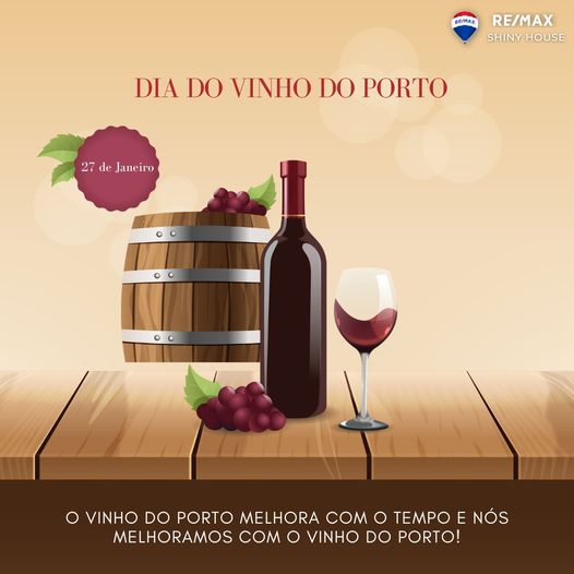 RemaxShinyHouse's tweet photo. 🔴🔵 Hoje, dia 27 de Janeiro, celebra-se o Dia do Vinho do Porto. 🍷 E como se costuma dizer, o vinho do Porto melhora com o tempo e nós melhoramos com o vinho do Porto. 👌
#diadovinhodoporto #vilanovadegaia #canidelo #coimbrões #nódofojo #remaxshinyhouse #remax #remaxportugal https://t.co/jmvvkZKfva