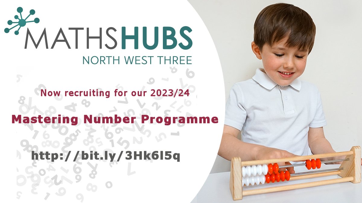 NWmathshub3's tweet photo. EXCITING NEWS! 
Now recruiting for our 2023/24 Mastering Number Programme. 
Come and join over 200 schools who have already been through this programme in our region over the past two years. 
Information and application form here: https://t.co/jzvuMn9eMi https://t.co/kFReealZTF