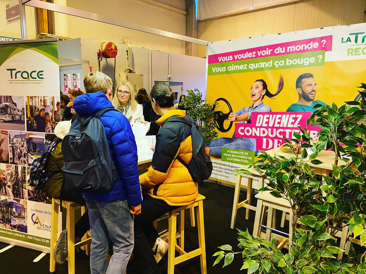 La Trace recrute ! Venez nous rendre visite aujourd’hui et demain au Salon Formation Emploi - Alsace dans le hall 4 - stand 4F26 !