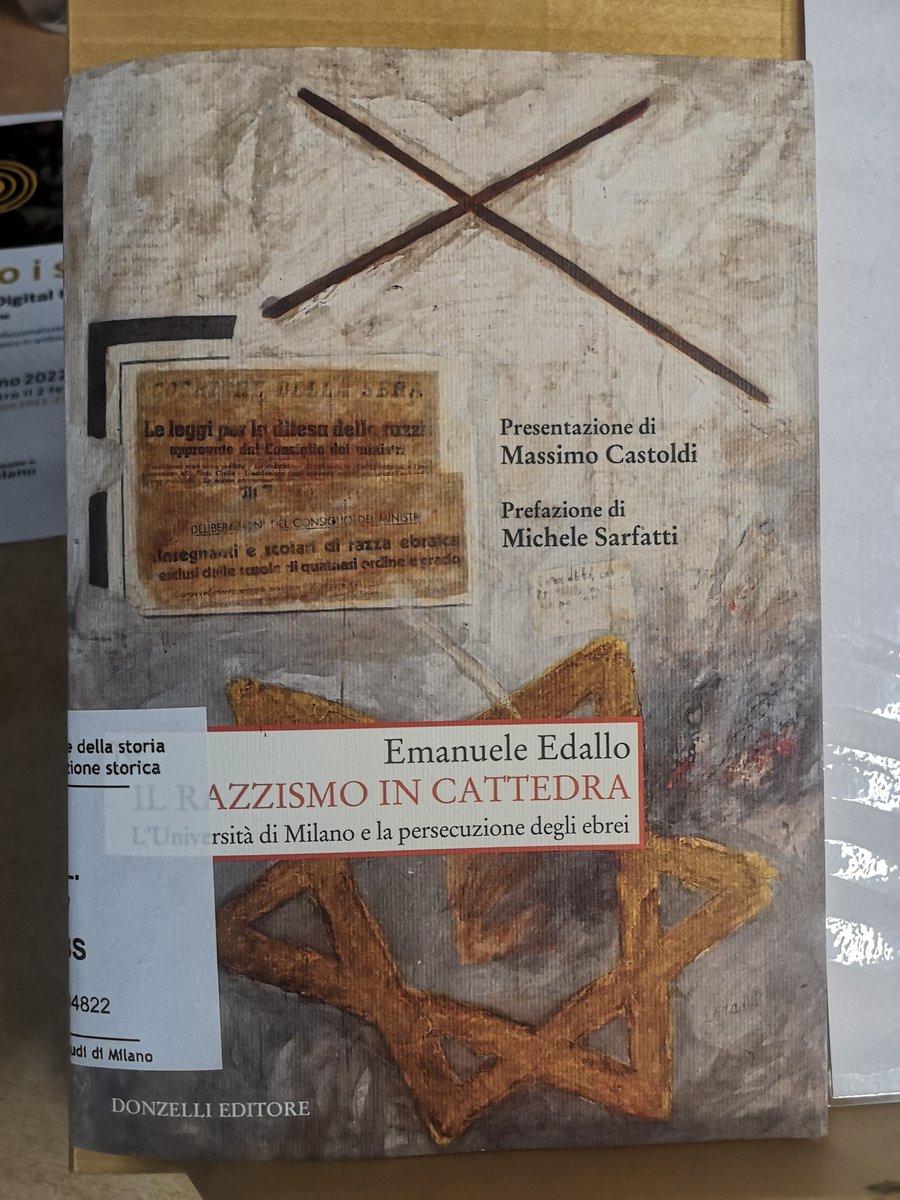 bibliostoria's tweet photo. "Il razzismo in cattedra: l'università di Milano e la persecuzione degli ebrei", recentissima pubblicazione di Emanuele Edallo, ricercatore di Storia contemporanea @LaStatale, è il nostro #librodellasettimana in occasione della #giornatadellamemoria https://t.co/BJXVMis03K