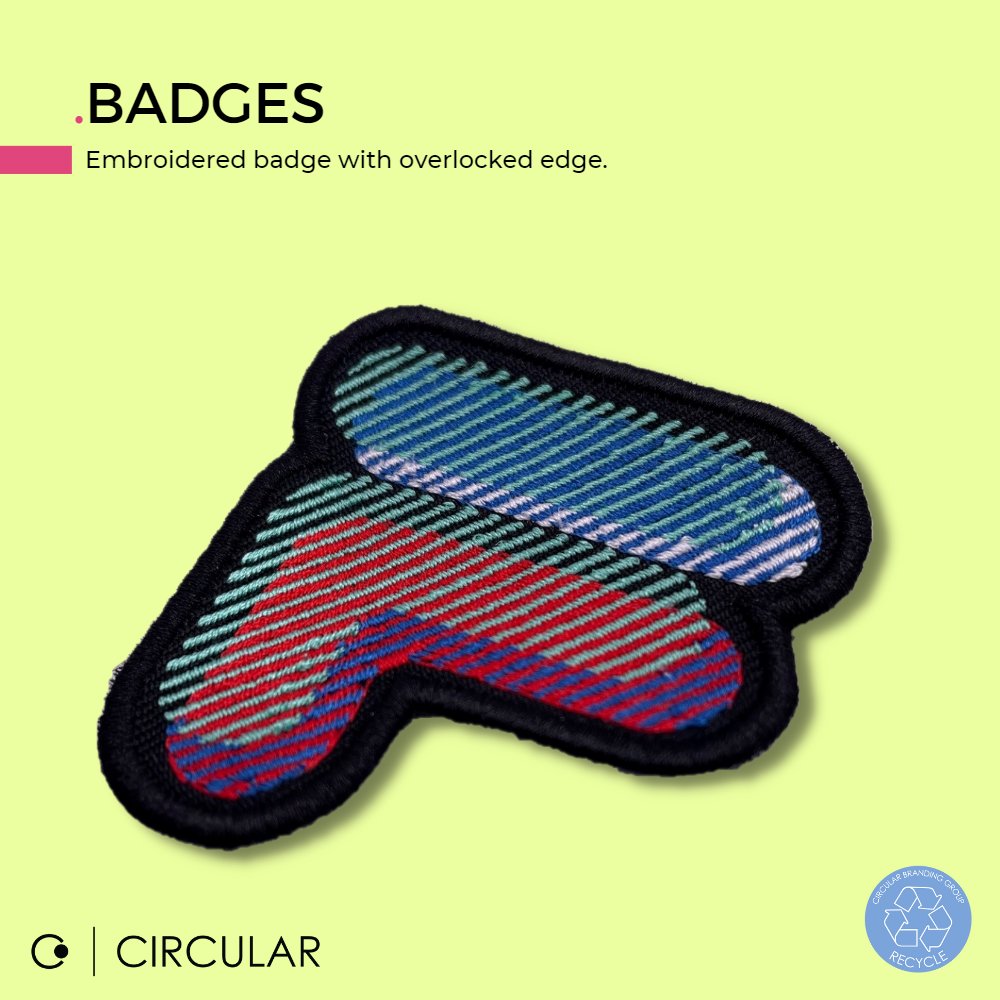 Embroidered badges are great for external branding - use multiple colours, custom shapes and intricate designs to make your product stand out!

#branding #brandlabel #garmentbranding #clothingbranding #badge #badgedesign #clothingbadge #feltbadge #ecofashion