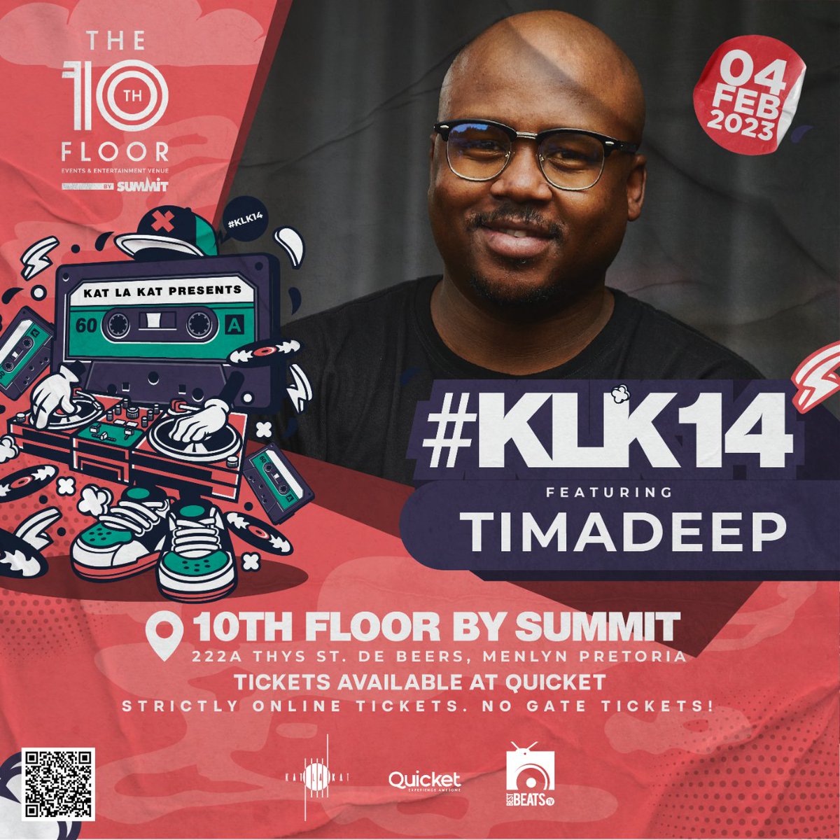 Katlakat's tweet photo. Get ready for an unforgettable day of house music at #KLK14, on the breathtaking rooftop venue in Pretoria. Only 8 days left to buy your tickets, don't miss out!
#deephouse #Housemusic #Pretoria
#TimADeep
https://t.co/k5NrKrK6bz https://t.co/xCAJtK5SS1