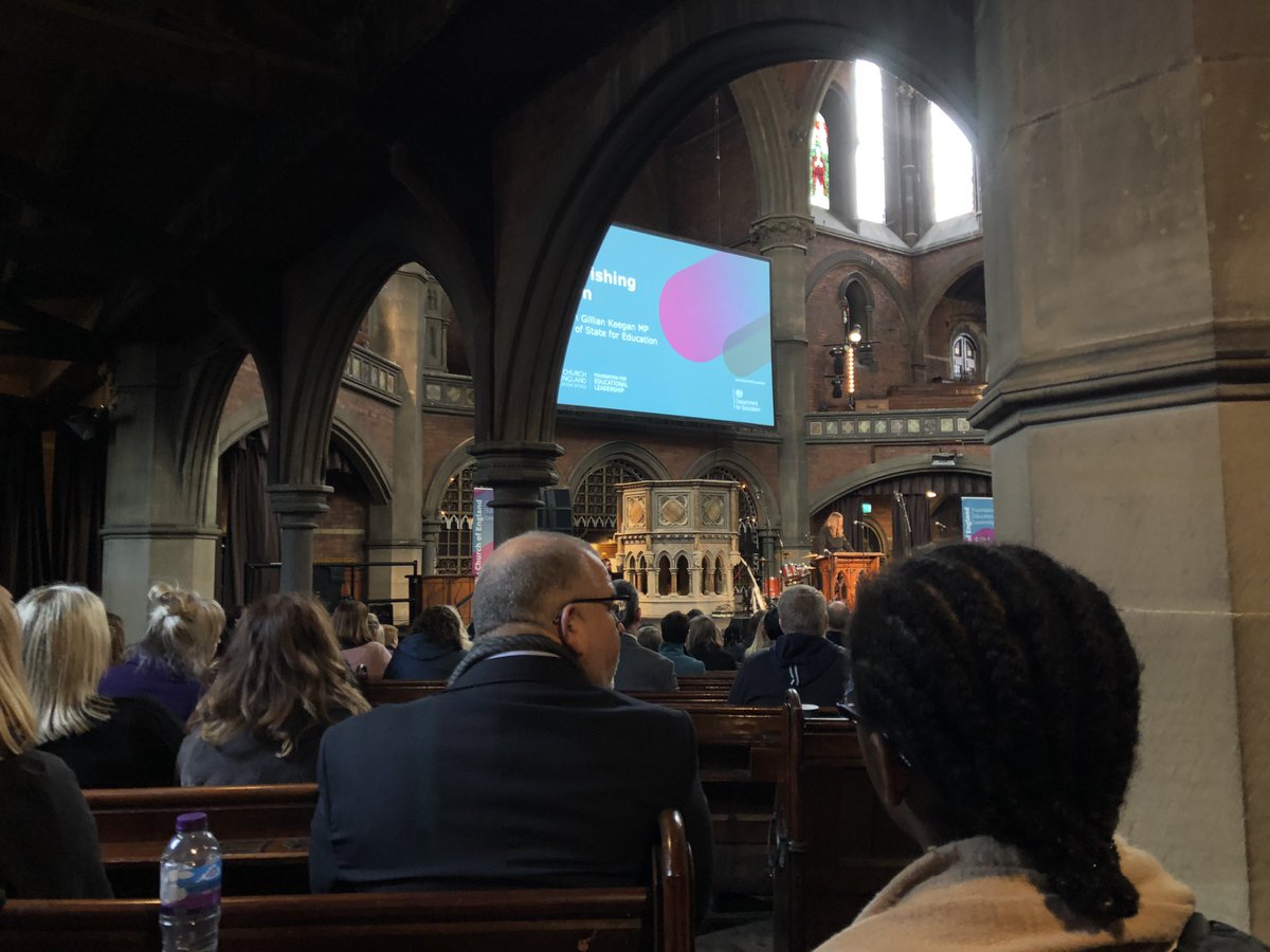 TrinityHighChap's tweet image. Arrived safely at the #cefelnc23 conference and first up is Sec.State for Education @GillianKeegan. Whatever your politics it’s great for our students to hear from a Sec State. @CofE_EduLead