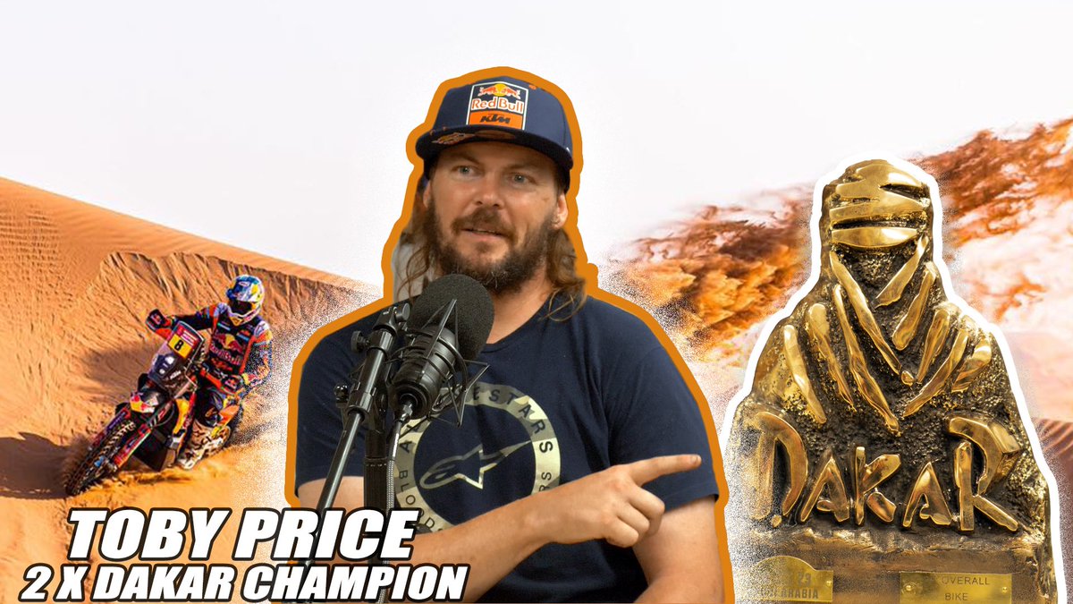 TorqueChatter's tweet image. Our special guest for show #74 of Torque &amp;amp; Chatter is Dakar legend himself @tobyprice87 
Toby recently returned home with the Second Place trophy from his ninth Dakar appearance, which took place in Saudi Arabia. 
The full show is available on all platforms. 🙌 #Dakar2023