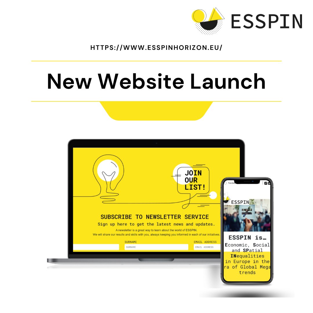 ESSPINproject's tweet photo. ๐ The ESSPIN Consortium is glad to announce the launch of the ESSPIN website and social media accounts. #ESSPINproject is dedicated to contributing to the EU initiatives on social and economic transformations towards an inclusive society.
๐ https://t.co/pPX8PA93dk https://t.co/lxXyIZn1W0
