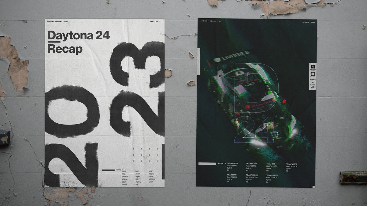 Here is our recap from the Daytona 24H! The first Special event of the year took place last weekend. While it wasn't the race we might have hoped for, all teams still did great!

(1/2) (all graphics by Andreas Thiel Design)