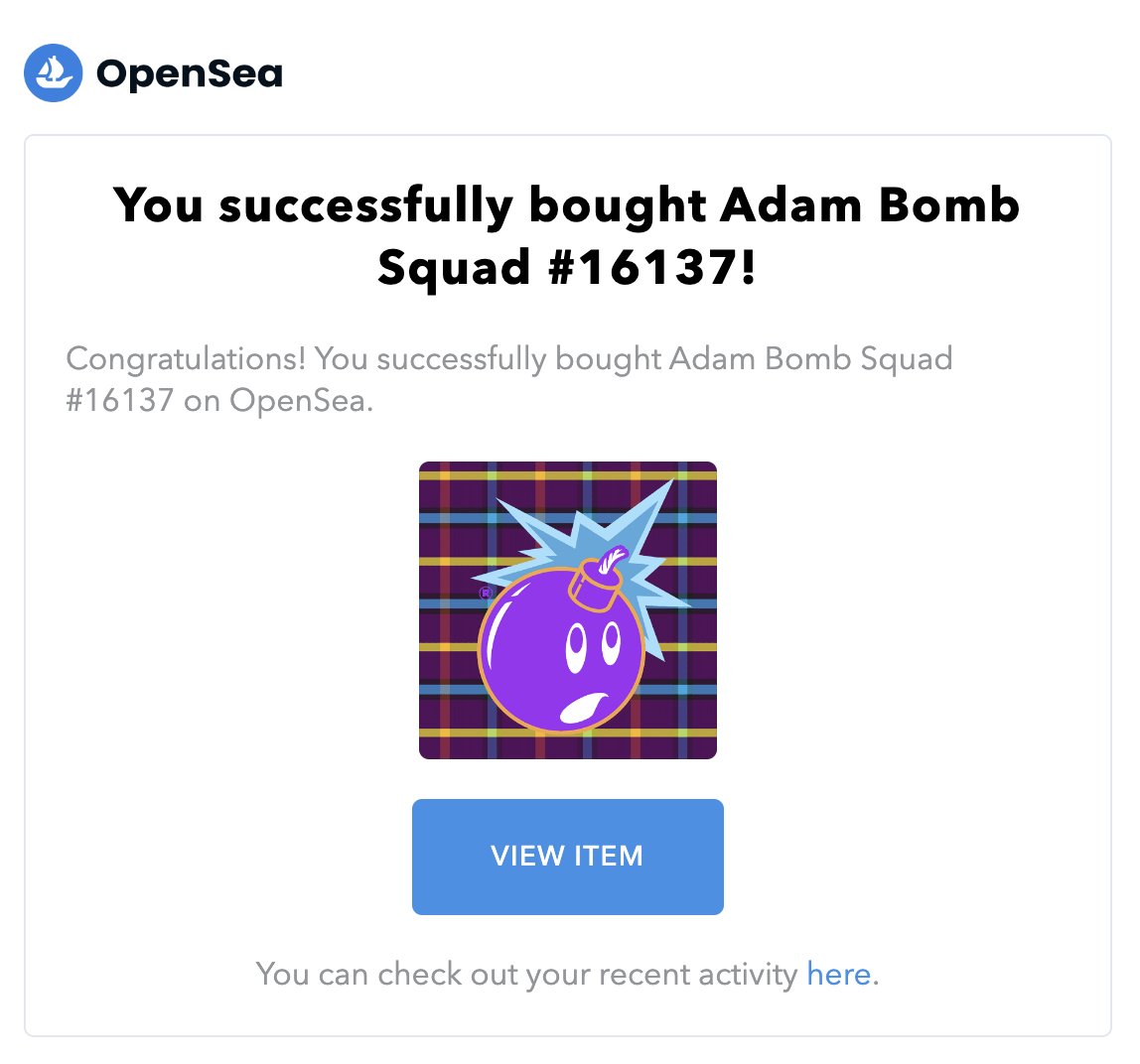 With this Flu Purple Bomb I finally became a member of the <a href="/AdamBombSquad/">Adam Bomb Squad</a> 💣 I used to wear The Hundreds t-shirts when I was a Bboy 🕺🏻

I think they're going to fit in great with the <a href="/rumpelcrew/">Rumpel crew</a> community, don't you think <a href="/tinoforbidden/">TinoForbidden.eth</a>?🙋🏻‍♂️