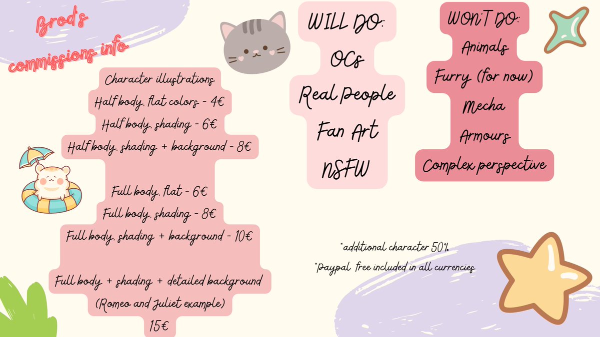 baronessbrod's tweet image. I'm opening c0mmissions.
For now with 3 slots open and low prices since it's my first time and still learning.
If you need further info dm me, I will gladly give you all the info you need.
Also check out @AJDHBear
who also opened their c0mmissions
