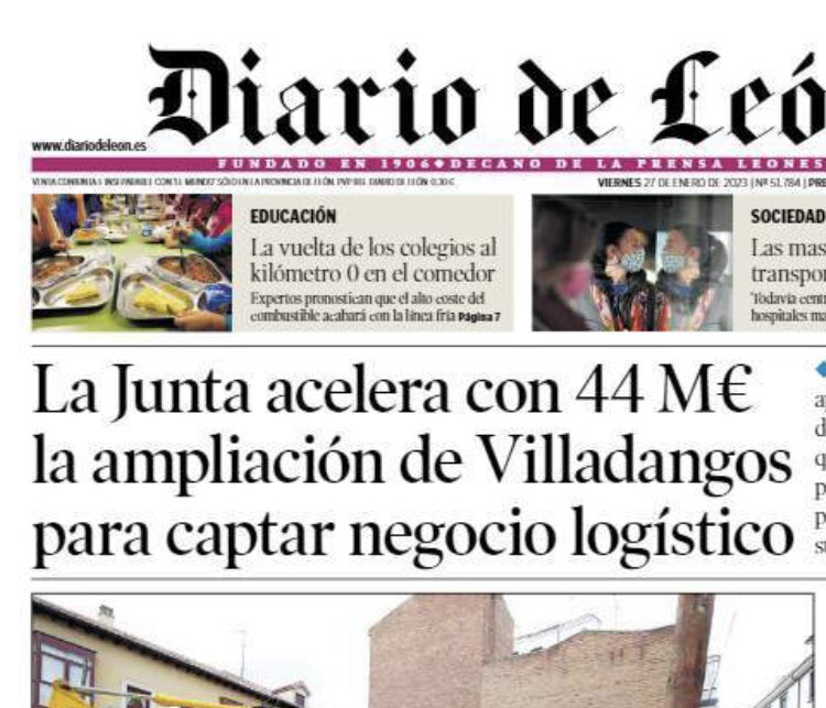 LenadorVidanes's tweet photo. El diario de #Ulibarri @diariodeleon sigue pagando lo que recibe de #Valladolid y le hace la campaña al #PP y a la @jcyl Es como si las inversiones en #Villadangos fueran un favor pero del bloqueo de #Torneros no dice nada #cylesmentira #paislliones #leonesp https://t.co/8t9xflnwCj
