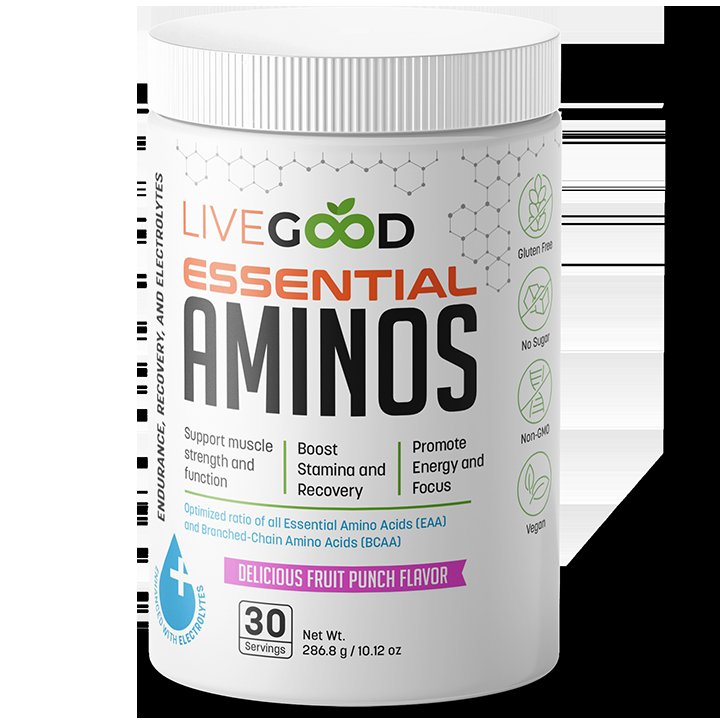 ✅#Support #Muscle💪 #Strength🦵  #Function⚛  #Peak #Performance 
✅#Boost #Stamina &amp; #Recovery
✅#Promote #Energy &amp; #Focus🧠👀
LiveGood’s Essential Aminos are formulated with the highest quality natural ingredients available anywhere!  
livegood.com/essentialAminos