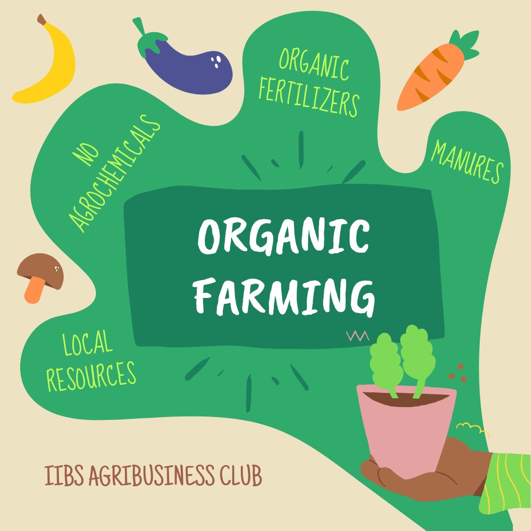 ABM_CLUB_IIBS's tweet photo. Organic farming, also known as ecological farming or biological farming, is an agricultural system that uses fertilizers of organic origin such as compost manure, green manure, and bone meal and places emphasis on techniques such as crop rotation and companion planting.
#organic https://t.co/Lyro2M3InY