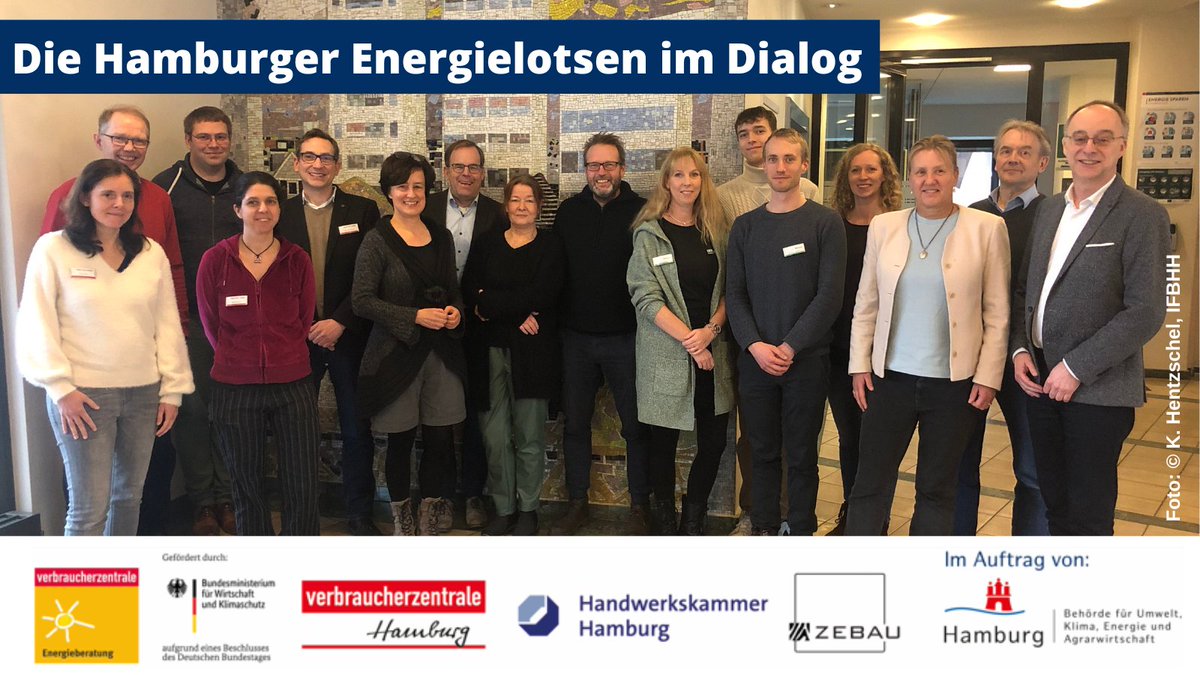 energielotsen's tweet photo. Austausch beim Jahresauftakttreffen der Hamburger Energielotsen am 19.01.23: Die Berater:innen von @HWK_Hamburg  @vzhamburg und @ZEBAU_hamburg waren zu Besuch bei der #IFBHH. Die Energielotsen arbeiten im Auftrag der @fhh_umwelt mit Förderung von @vzbv_eteam bzw. @BMWK https://t.co/iweXvqxaOB